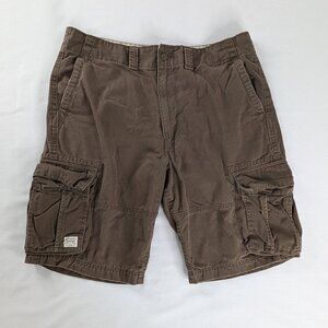 Y2k Levi's Brown Denim Multi Pocket Cargo Pocket Shorts
